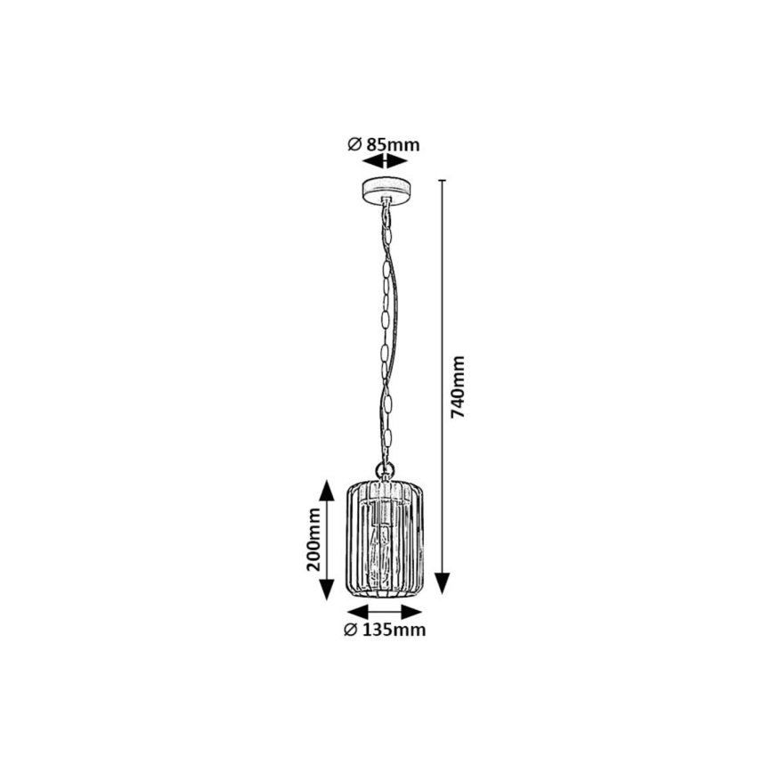 Rabalux - Ulkokattokruunu 1xE27/40W/230V IP44