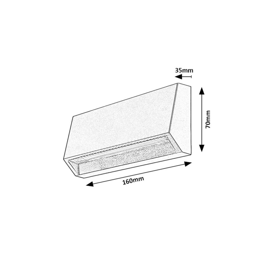 Rabalux - LED-ulkoseinävalaisin LED/3W/230V IP54