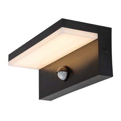 Rabalux - LED Ulkovalo anturilla LED/9W/230V 2700/4000/6500K IP54 musta