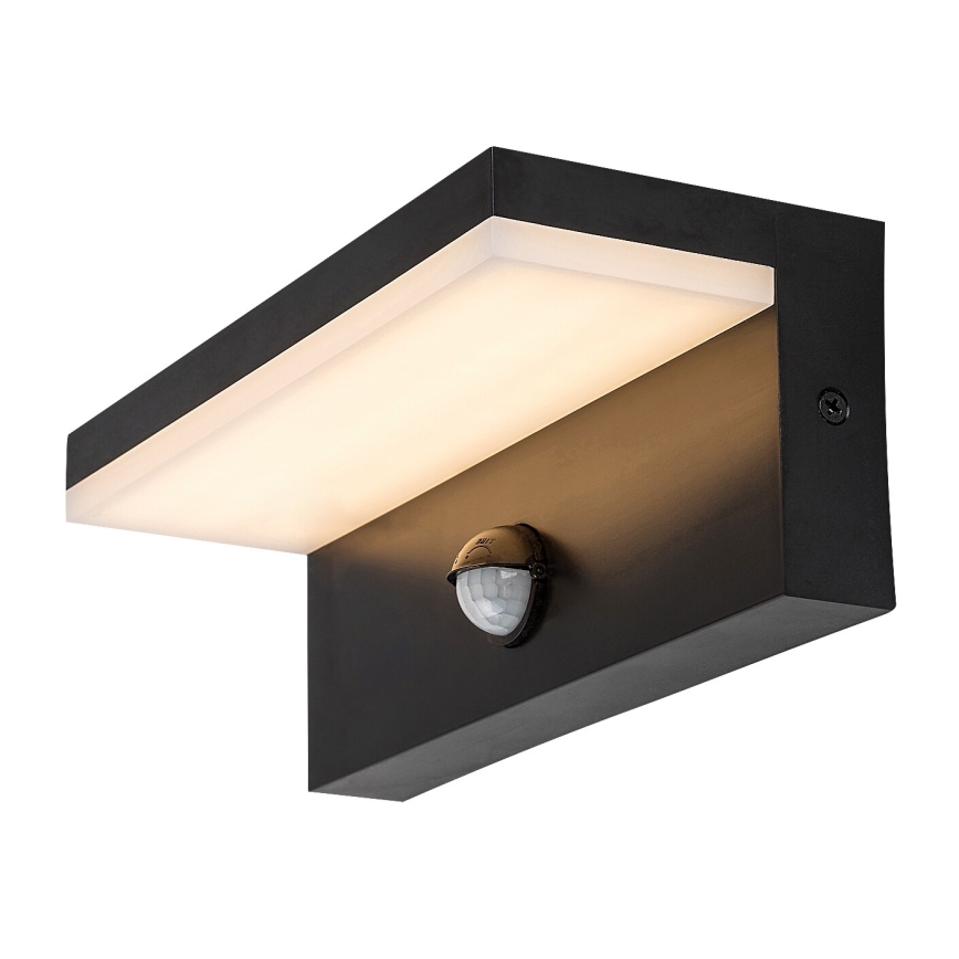 Rabalux - LED Ulkovalo anturilla LED/9W/230V 2700/4000/6500K IP54 musta