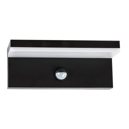 Rabalux - LED Ulkovalo anturilla LED/9W/230V 2700/4000/6500K IP54 musta