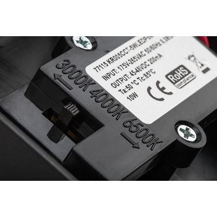 Rabalux - LED Ulkovalo anturilla LED/9W/230V 2700/4000/6500K IP54 musta