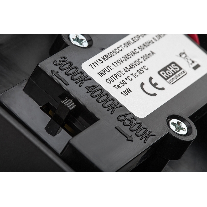 Rabalux - LED Ulkovalo anturilla LED/9W/230V 2700/4000/6500K IP54 musta