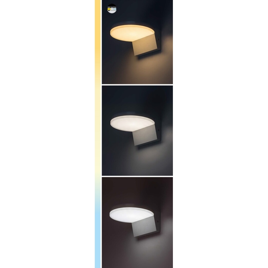 Rabalux - LED-ulkoseinävalaisin LED/9W/230V 2700/4000/6500K IP54 musta