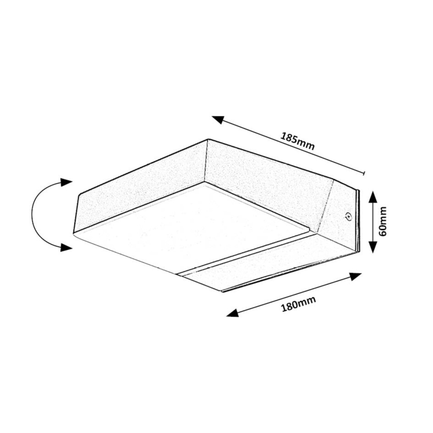 Rabalux - LED-ulkoseinävalaisin LED/14W/230V 2700/4000/6500K IP54