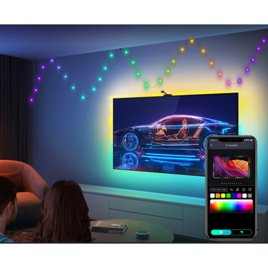 Rabalux - LED-RGB-nauha LED/2,8W/5V 5m IP44 WiFi + kauko-ohjaus