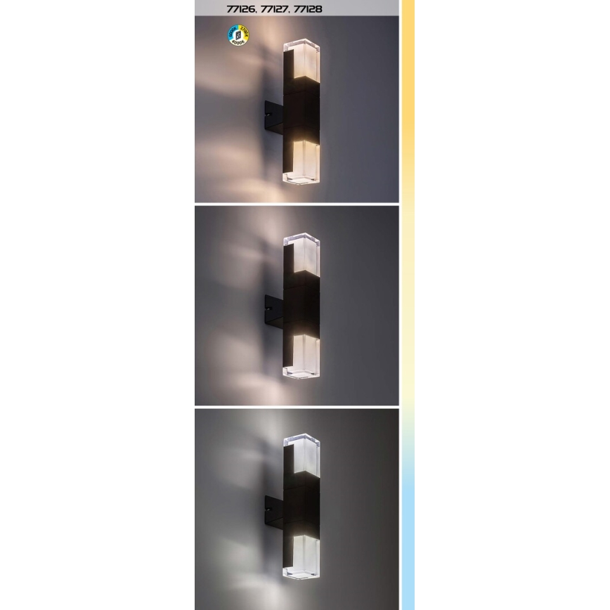Rabalux - LED-ulkoseinävalaisin LED/12W/230V 2700/4000/6000K IP54