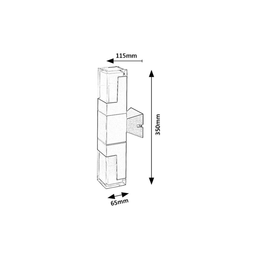 Rabalux - LED-ulkoseinävalaisin LED/12W/230V 2700/4000/6000K IP54