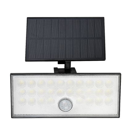 Rabalux - LED-aurinkovalonheitin anturilla LED/8W/3,7V 1800mAh IP65 + kauko-ohjaus