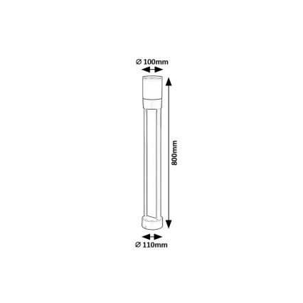Rabalux - LED-ulkolamppu LED/12W/230V IP44 80 cm