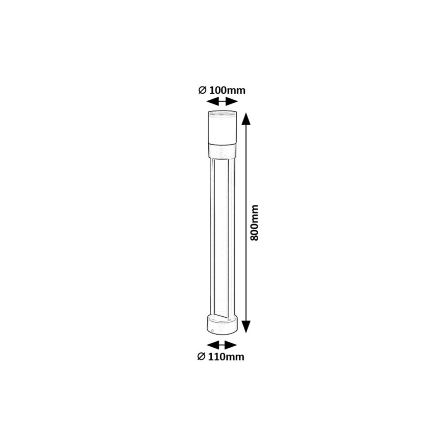 Rabalux - LED-ulkolamppu LED/12W/230V IP44 80 cm