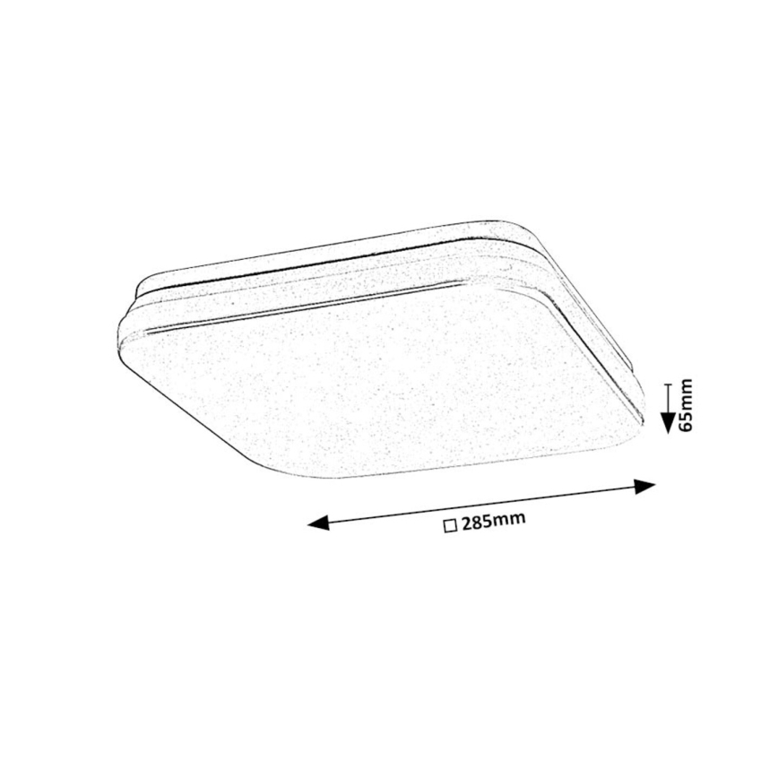 Rabalux - LED-kattovalaisin kylpyhuoneeseen anturilla LED/18W/230V 3000K IP44