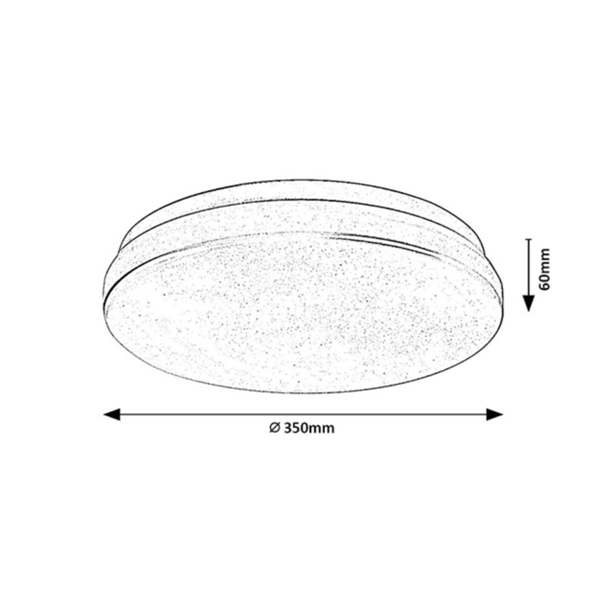 Rabalux - LED-kattovalaisin kylpyhuoneeseen anturilla LED/24W/230V 3000K IP44