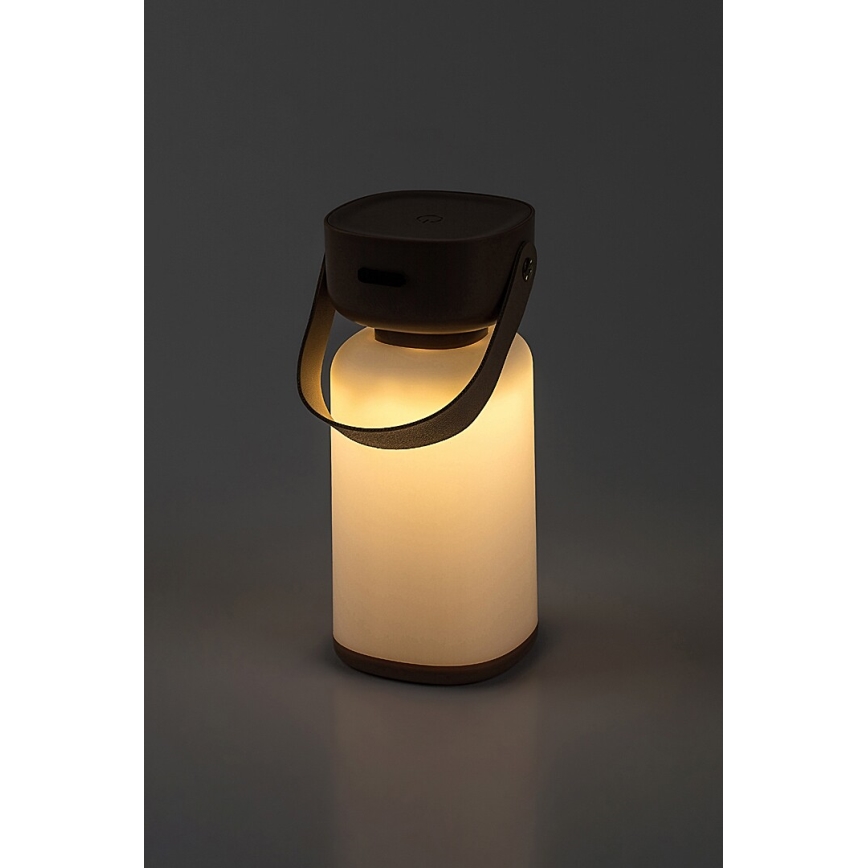 Rabalux - LED Himmennettävä ladattava ulkopöytävalaisin LED/3W/5V IP44 ruskea