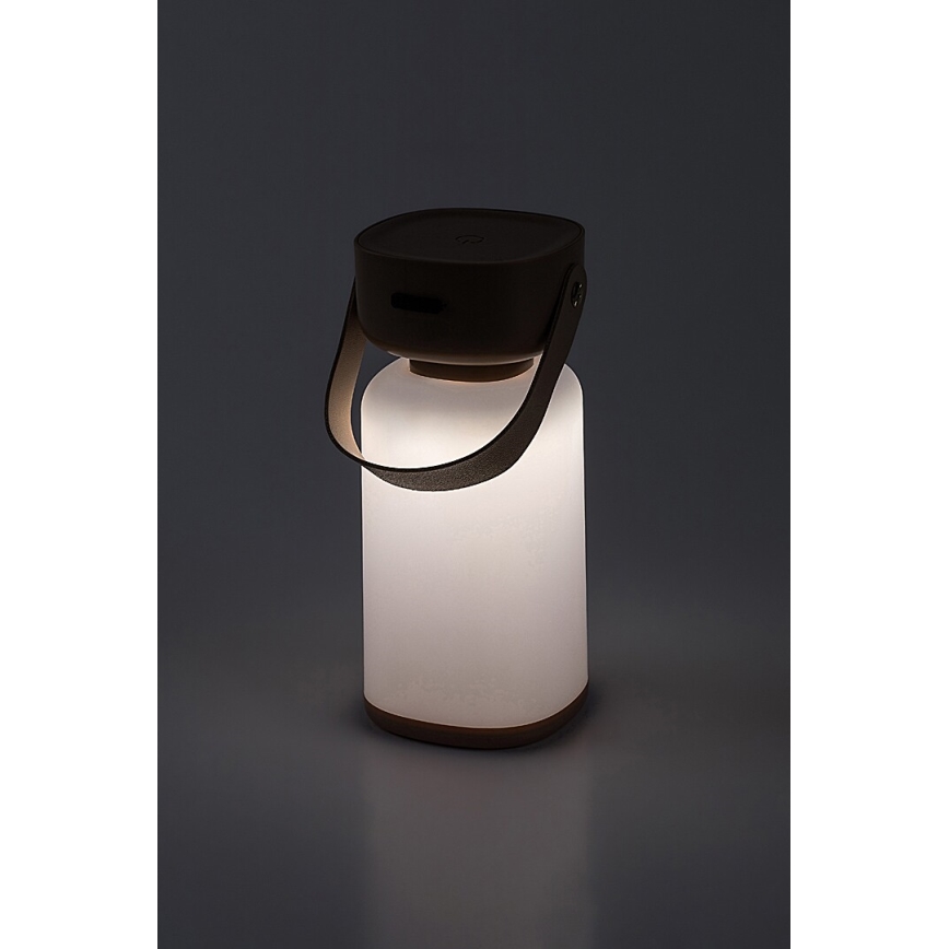 Rabalux - LED Himmennettävä ladattava ulkopöytävalaisin LED/3W/5V IP44 ruskea