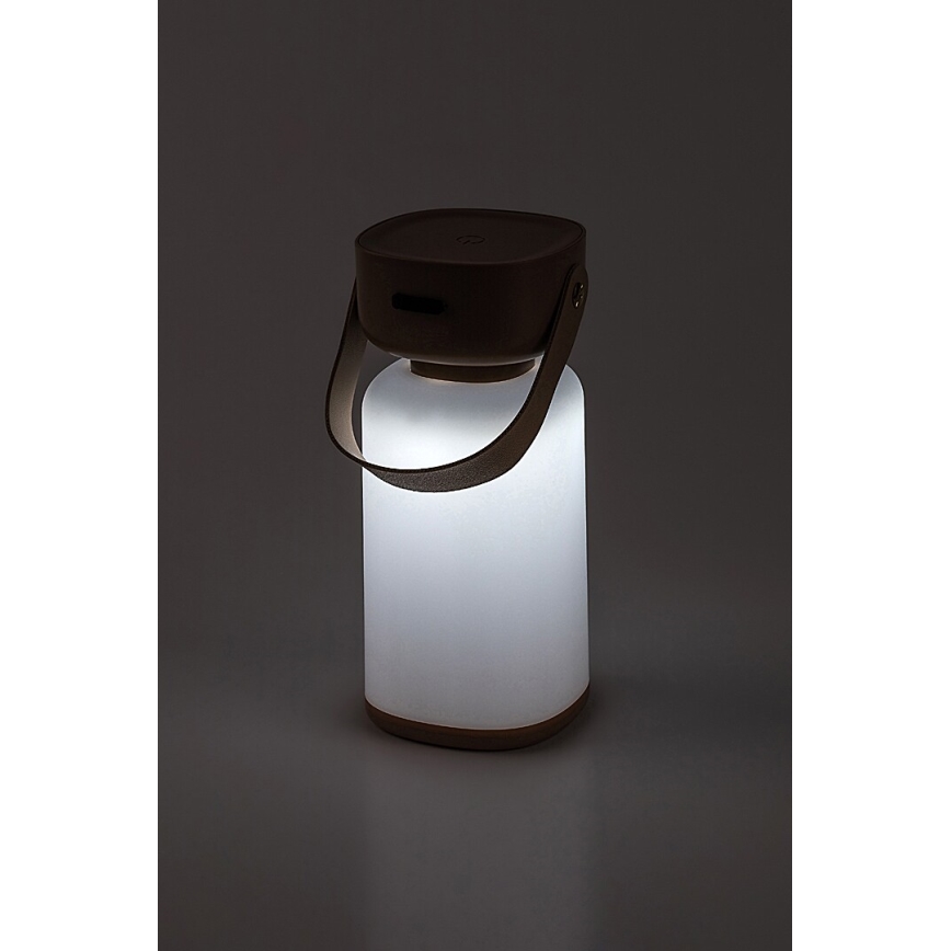 Rabalux - LED Himmennettävä ladattava ulkopöytävalaisin LED/3W/5V IP44 ruskea