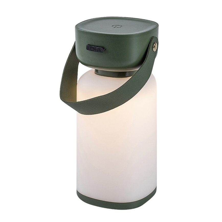 Rabalux - LED Himmennettävä ladattava ulkopöytävalaisin LED/3W/5V IP44 vihreä