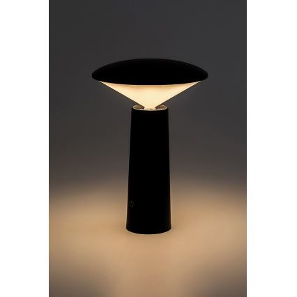 Rabalux - LED Himmennettävä ladattava kosketuspöytävalaisin POLPERRO LED/3W/3,7V 1200mAh musta
