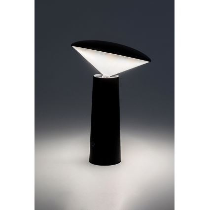 Rabalux - LED Himmennettävä ladattava kosketuspöytävalaisin POLPERRO LED/3W/3,7V 1200mAh musta