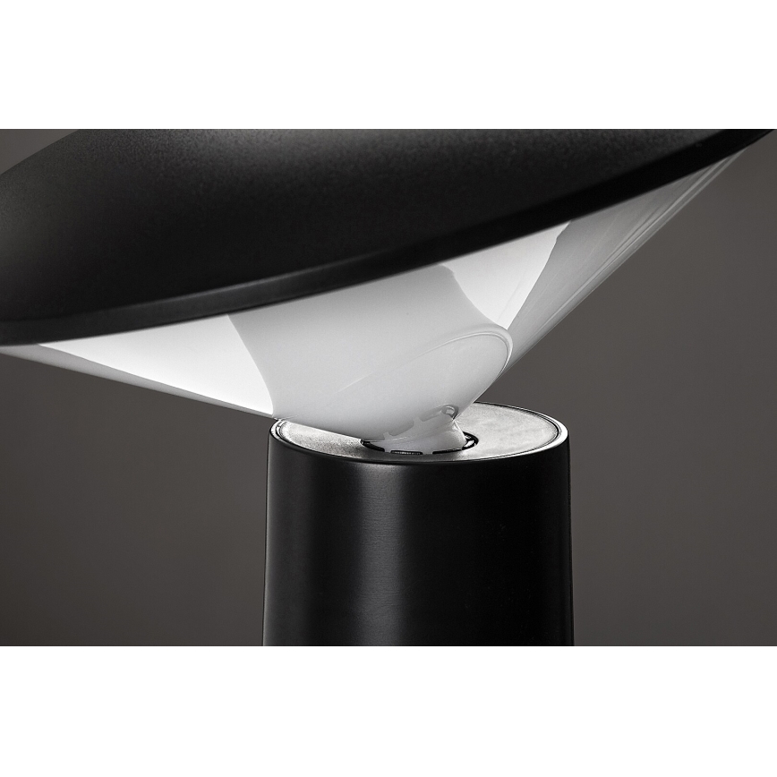 Rabalux - LED Himmennettävä ladattava kosketuspöytävalaisin POLPERRO LED/3W/3,7V 1200mAh musta
