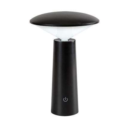 Rabalux - LED Himmennettävä ladattava kosketuspöytävalaisin POLPERRO LED/3W/3,7V 1200mAh musta
