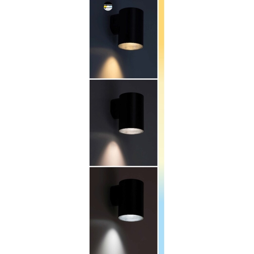 Rabalux - LED-ulkoseinävalaisin LED/9W/230V 2700/4000/6500K IP65 musta