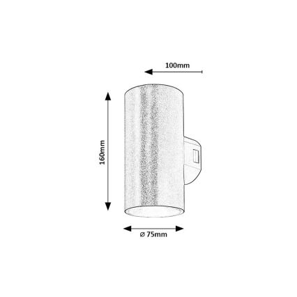 Rabalux - LED-ulkoseinävalaisin LED/18W/230V 2700/4000/6500K IP65 musta