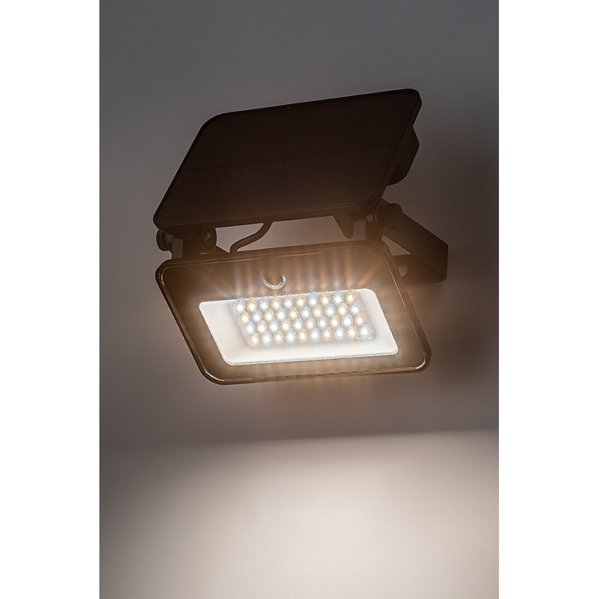 Rabalux - LED-aurinkovalonheitin anturilla LED/6W/3,7V 3000/4000/6500K IP65