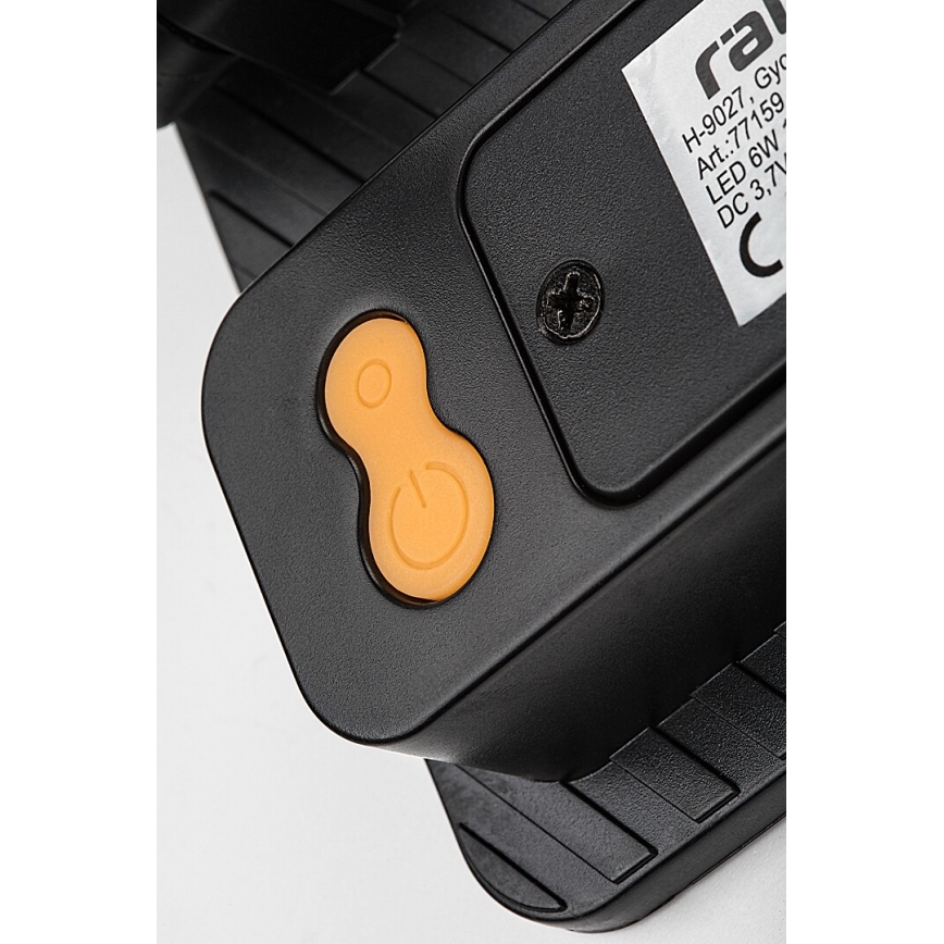 Rabalux - LED-aurinkovalonheitin anturilla LED/6W/3,7V 3000/4000/6500K IP65