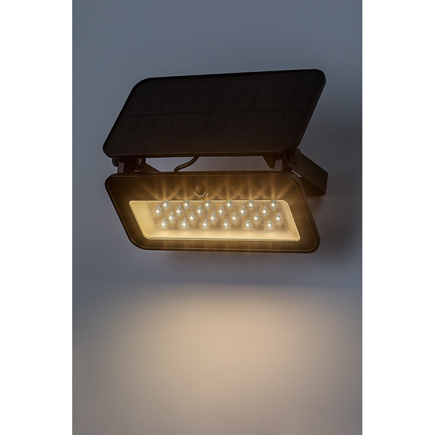 Rabalux - LED-aurinkovalonheitin anturilla LED/8W/3,7V 3000/4000/6500K IP65