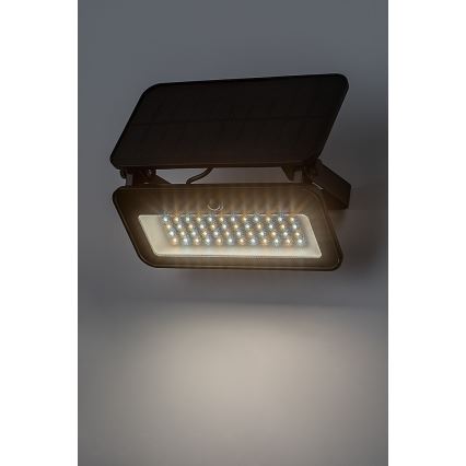 Rabalux - LED-aurinkovalonheitin anturilla LED/8W/3,7V 3000/4000/6500K IP65