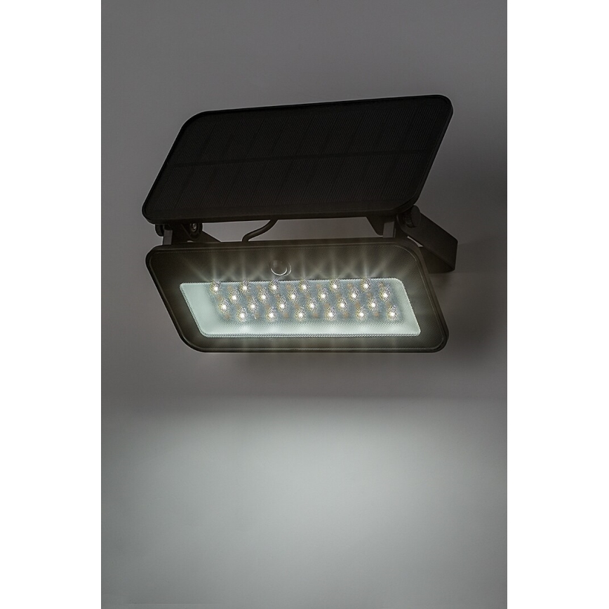 Rabalux - LED-aurinkovalonheitin anturilla LED/8W/3,7V 3000/4000/6500K IP65