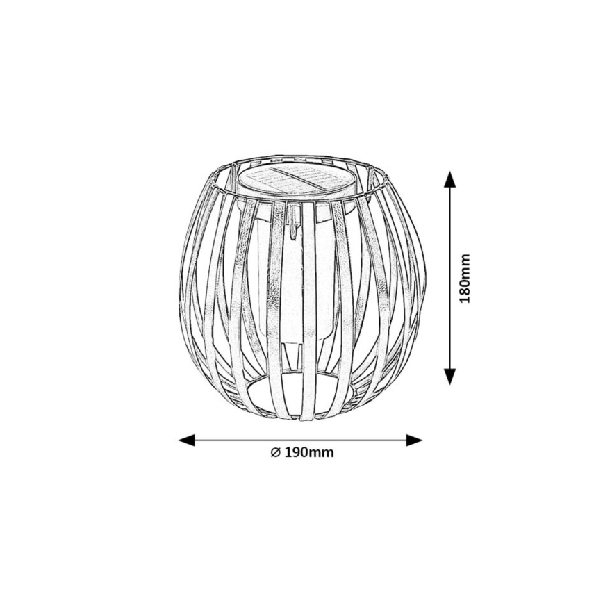 Rabalux - LED-aurinkovalaistus LED/1W/1,2V 300mAh IP44