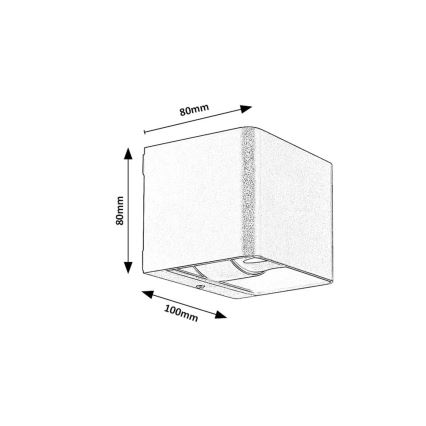 Rabalux - LED-ulkoseinävalaisin LED/10W/230V IP54 harmaa