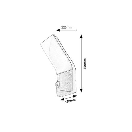 Rabalux - LED Ulkovalo anturilla LED/10W/230V IP54
