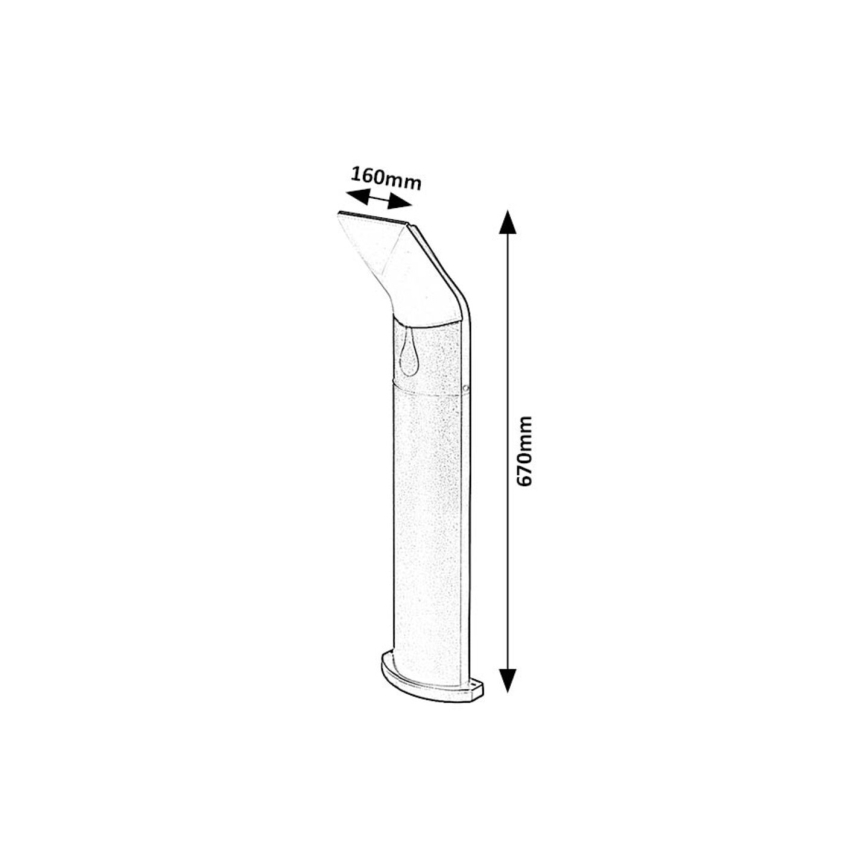 Rabalux - LED-ulkolamppu LED/10W/230V IP54