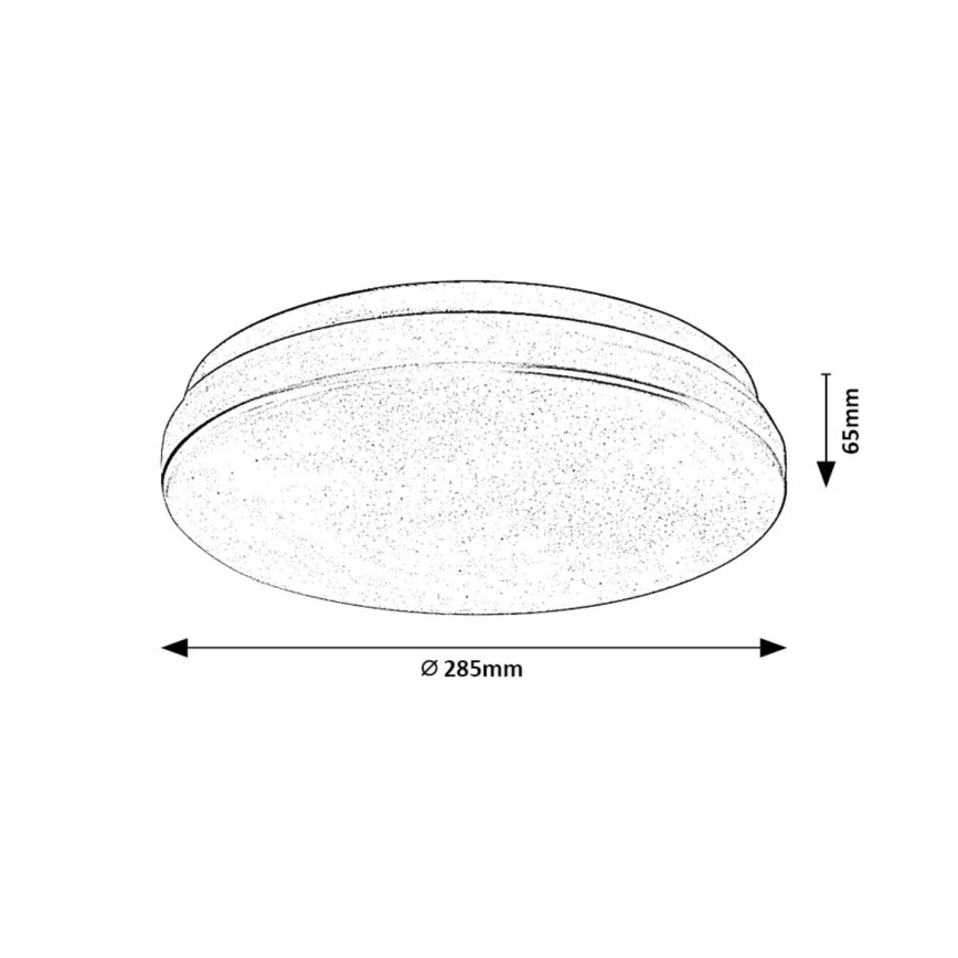 Rabalux - LED-kattovalaisin kylpyhuoneeseen LED/18W/230V 3000/4000/6000K IP44