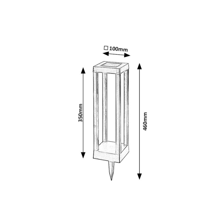 Rabalux - LED-aurinkovalaistus LED/0,18W/3,7V IP44