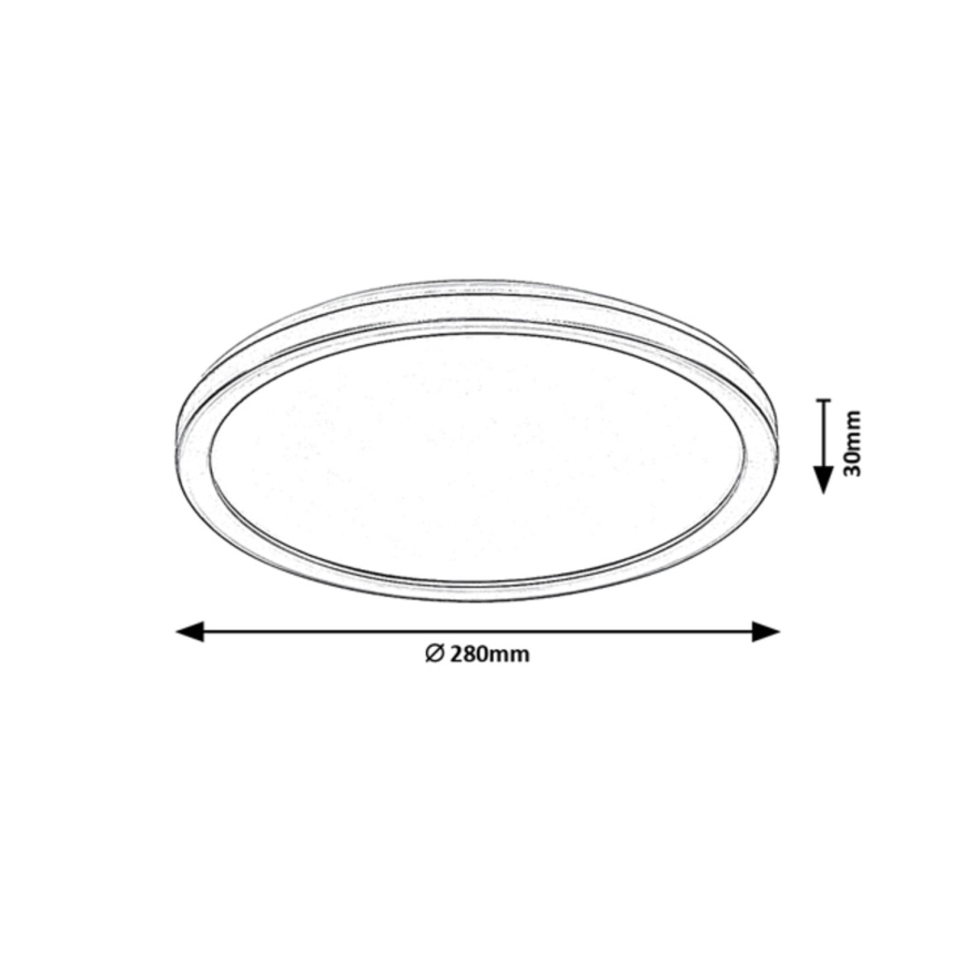Rabalux - LED Himmennettävä ulkokattovalo LED/15W/230V Wi-Fi Tuya 2700-6500K IP44 + kaukosäädin
