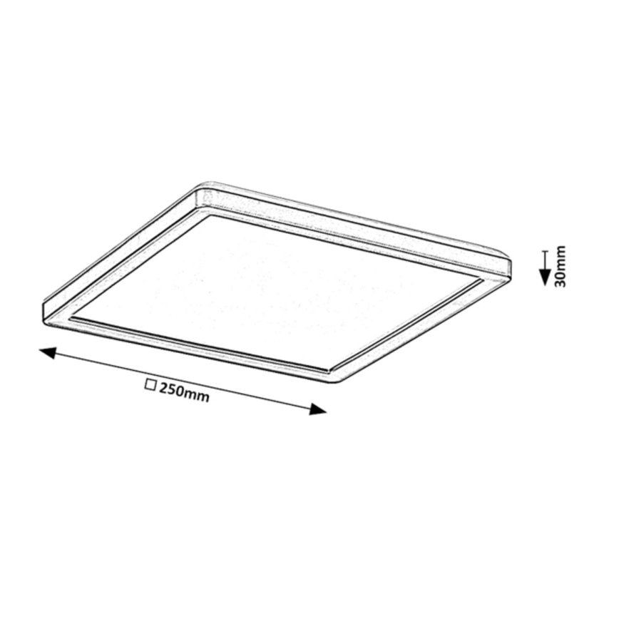 Rabalux - LED Himmennettävä ulkokattovalo LED/15W/230V Wi-Fi Tuya 2700-6500K IP44 + kauko-ohjain
