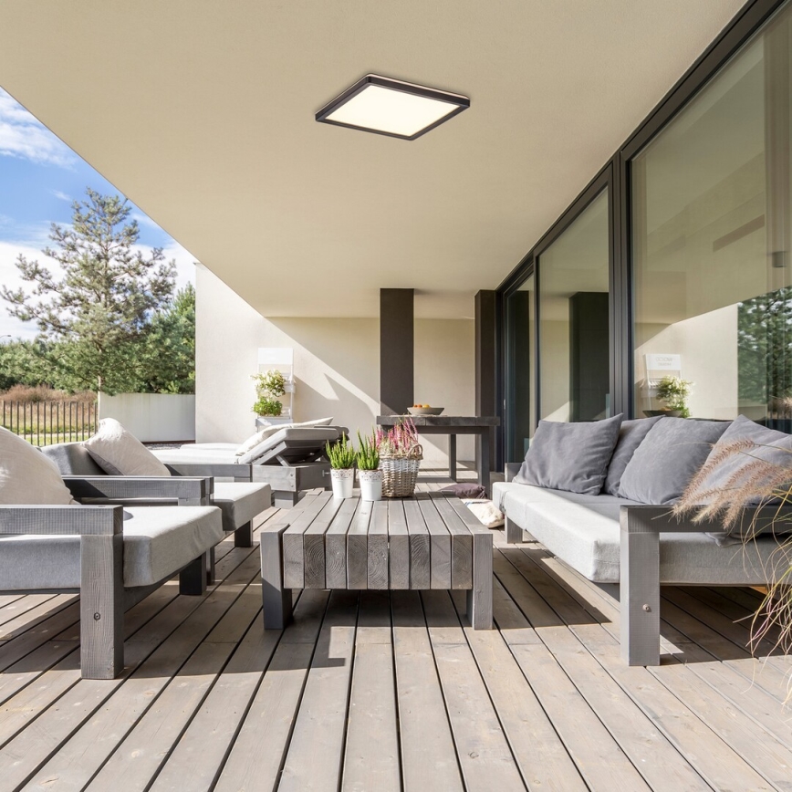 Rabalux - LED Himmennettävä ulkokattovalo LED/15W/230V Wi-Fi Tuya 2700-6500K IP44 + kauko-ohjain