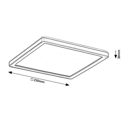 Rabalux - LED Himmennettävä ulkokattovalo LED/15W/230V Wi-Fi Tuya 2700-6500K IP44 + kauko-ohjain
