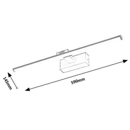 Rabalux - LED-kuvavalo LED/12W/230V 3000K 59 cm