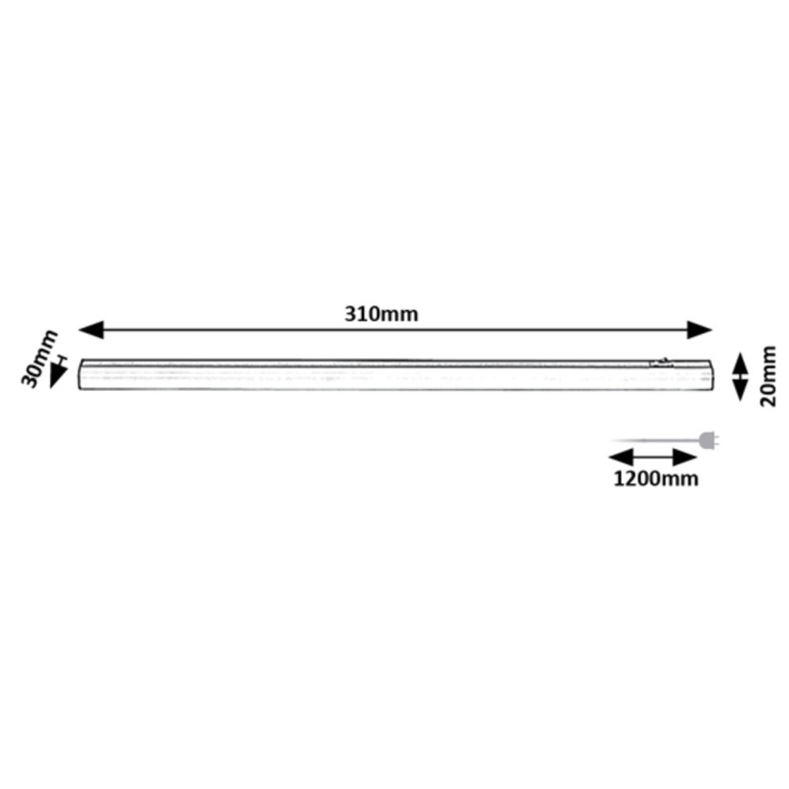 Rabalux - Keittiökaappien alla oleva LED-valo LED/4W/230V 4000K 31 cm