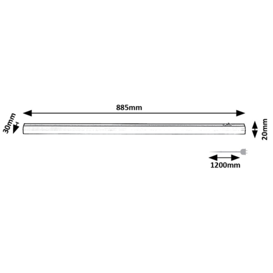 Rabalux - Keittiökaappien alla oleva LED-valo LED/13W/230V 4000K 88 cm