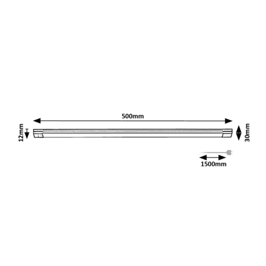 Rabalux - LED himmennettävä työtasovalo anturilla LED/8W/230V 3000K 50 cm
