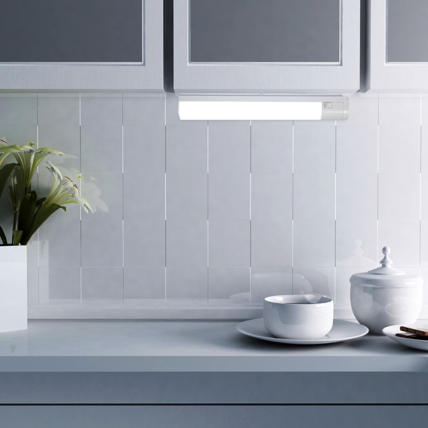 Rabalux - LED-alasvalaisin pistorasialla LED/17W/230V 4000K IP44 valkoinen 57 cm