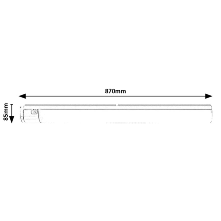 Rabalux - Keittiökaappien alla oleva LED-valo laatikolla LED/20W/230V 4000K IP44 valkoinen 87 cm