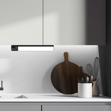Rabalux - Keittiökaappien alla oleva LED-valo laatikolla LED/17W/230V 4000K IP44 musta 57 cm