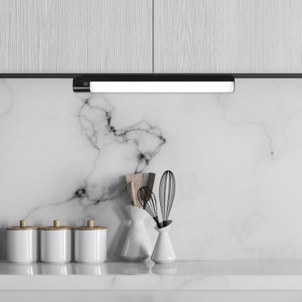 Rabalux - Keittiökaappien alla oleva LED-valo laatikolla LED/20W/230V 4000K IP44 musta 87 cm